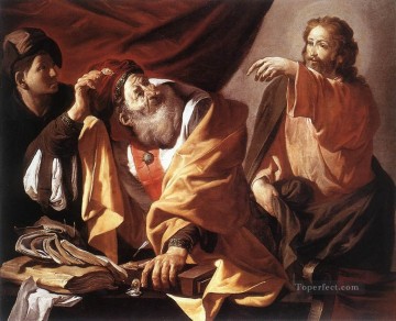 Hendrick ter Brugghen Painting - The Calling Of St Matthew 1616 Dutch painter Hendrick ter Brugghen